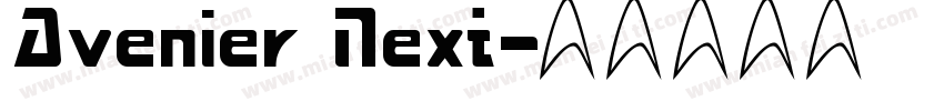 Avenier Next字体转换